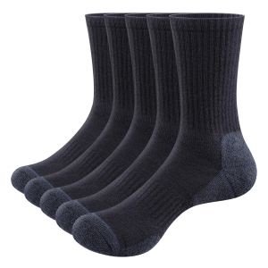 YUEDGE Mens Moisture Wicking Mid Calf Thermal Work Boot Sports Hiking Trekking Socks( 5 Pairs/Pack)2026