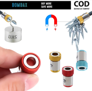 Ring Obeng Magnet AdaptorObeng Magnet Drill Bitt emas