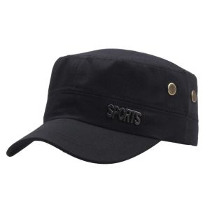 NOBLELUX Breathable Women Men Fisher Army Hats Adjustable Flat Top Caps Bone Cap Men  Cap Cadet Hat