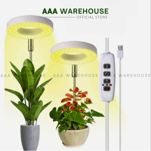 [LED] Đèn trồng cây mọng nước Đèn trồng cây LED toàn phổ có thể thu vào Dễ dàng chèn Xoay 3 chế độ chiếu sáng