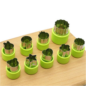 Combo 9 khuôn làm bánh mini cắt củ quả tạo hình thú vị cho bé ăn dặm