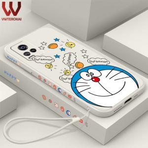 VWTEROKAI Ốp HP Cho OPPO A3S A7/A5S/A12 A16 A1K Realme C2 Realme 5 5i C3 C15 C12 C25 C25S C20 C11 2021 C35 C31 C21Y C35Y Ốp Lưng Điện Thoại Hoạt Hình 3D Thời Trang Dễ Thương TPU Mềm Bảo Vệ Máy Ảnh ốp Lưng Chống Sốc Có Dây Đeo