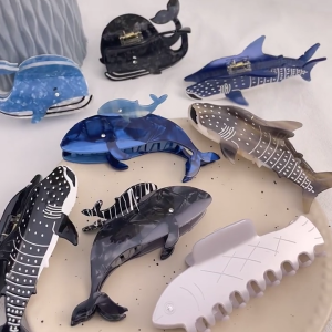 Internet Người Nổi Tiếng Chụp Ảnh Bên Bím Tóc Claw Với Hình Dạng cuộc sống dưới đại dương Tóc Bắt Cho Thanh Thiếu Niên Bím Tóc Bên Bím Tóc