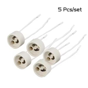 5/10PCS Socket Lamp Holder GU10 Wire Connector Light Base Light Fittings Silicone Lead LED Bulb LED Halogen Light