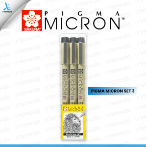 Sakura Pigma Micron Drawing Pen Set 3 Pigment Ink