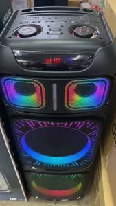 BRODU BTS-2172 12X2 inch SPEAKER Wireless Power Subwoofer Bluetooth Speaker w/ 2 Wireless mic