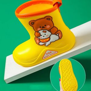 SEPATU BOOTS ANAK PEREMPUAN KOREA MOTIF BERUANG SAFETY SHOES BOOT ANTI AIR HUJAN KIDS LAKI LAKI BAHAN KARET IMPORT B3