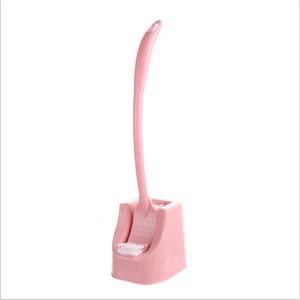 SSSuperior+ Double-Sided Toilet Brush Long Handle Toilet Brush with Holder Bathroom Accessories Toilet Cleaner Brush