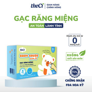 Gạc Rơ Lưỡi Trẻ Sơ Sinh theCi 30 Miếng – Gạc Răng Miệng Cho Trẻ Sơ Sinh Mềm Mịn Ngừa Nấm Lưỡi