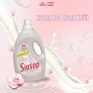 Nước Xả Vải Đậm Đặc 3X Siusop - Lưu Hương Suốt Ngày Dài - Bình 1.8KG/900G