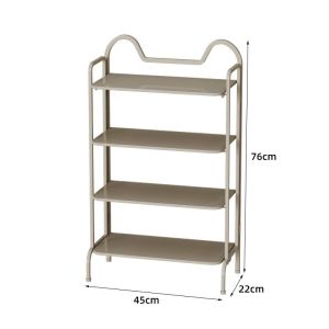 Shoe Rack Outside Door With Seat Shoe Rack Cabinet Shoe Rack Bench Outside Door Household Simple Home Doorway Multi-Layer Shoe Cabinet Space Saving 鞋架