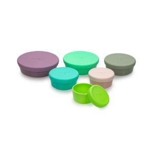 Melii Baby Snacking & Nesting Containers with Silicone Lids