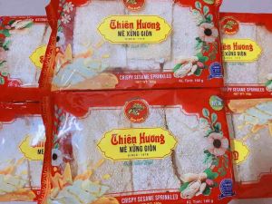 Kẹo Mè Xửng Giòn Thiên Hương 160G Có Khay Nhựa Mè Giòn Đặc Sản Huế