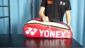 ​YONEX Pro 9332 Badminton Bag 10 Racket Capacity Backpack - Multi-Layer PU Dual Zippers