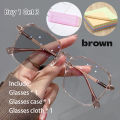 17 MILE Ultra light large frame photochromic anti-blue light HD glasses for men and women, popular and fashionable Douyin hot model Female Female. 