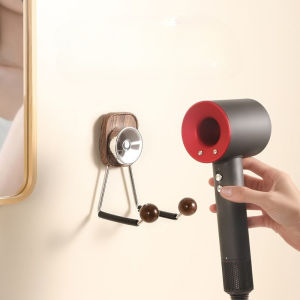 Hair Dryer Rack Bathroom Hair Dryer Stand Hair Dryer Hanging Multifunctional Storage Suction Cup Storage Rack
