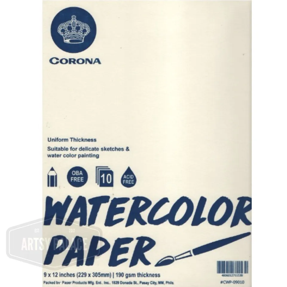 Meraki / Corona Watercolor Paper 9x12 (10 sheets)