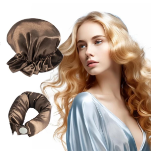2 Set Heatless Hair Curler Hair Rollers Silk Satin Rod Wave No Heat Hair Curls Soft Sleeping Headband Ribbons Overnight Curls Curling