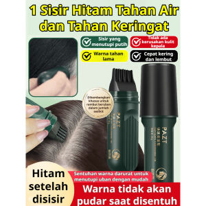 Stik Pewarna Rambut Portabel Penghilang Uban Cepat Beraksi (dengan Sisir) - Pewarna Rambut Sementara 20ml - Penghilang Uban Sekali Pakai - Pewarna Rambut Tahan Lama dan Tidak Luntur