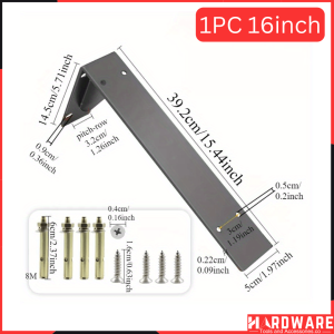 Heavy Duty Shelf Bracket Wall Bracket Premium Metal Black Floating L Shelf Bracket Hardware Tools
