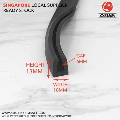 U Shape Rubber Edge Protector Strip 5 Meter Pack