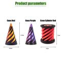 Fidget Spiral Pyramid 3D | Mainan Fidget Putar Piramid Anti Stress Fidget Toy. 