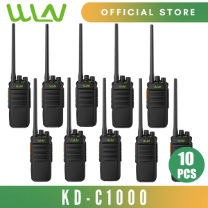 WLN KD-C1000 10W 16 Channel UHF 400-470MHz Two-Way Walkie Talkie Radio- SET OF 10