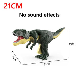 Dinosaur Toy Tyrannosaurus Rex Model Head and Tail Moving Dinosaur Children Press Toys Childrens Pressing Dinosaur Tiktok Toy with Swing Bite Trick Toys High Quality Simulation Explorative Dinosaur for Kids Gift