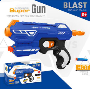 Soft Bullet Pistol Gun / Children Electric Machine Gun Shooting Toy With Sound and Light Music ( FAST DELIVERY )