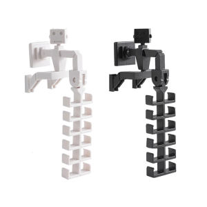 Multifunctional Wall Mounted Robot Storage Rack For Hair Accessories Hats With Rustproof ABS Plastic Construction