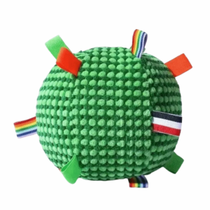 JPTD Bite-resistant Squeaky Dog Toy Creative 17cm Plush Dog Vocal Toy Ball Pet Supplies Portable Plush Tug-of-war Toy Relieve Boredom