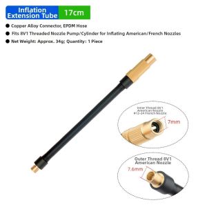 FEELDG Ống EPDM Ống nối dài máy bơm khí Chủ đề 8V1 17/20/30/50CM Ống dẫn nước bên ngoài Chất lượng cao Đầu nối ống Ghế bơm hơi cho thuyền SUP và kayak