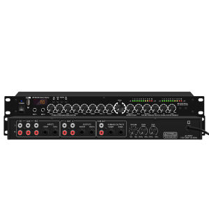 Professional Preamp Effects Processor Effects Processor with Independent Sound Adjustment Effects Processor with Built-in Bluetooth and USB Drive Playback Dual Microphone Inputs with Independent Mix Control  Suitable for KTV Home Use Live Performances.