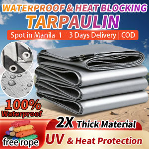 High Quality Makapal Waterproof Trapal Tarpaulin Roof Rainproof Canvas Cover Outdoor Heavy Duty