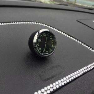 Car Clocks Mini Luminous Car Quartz Clock Convenient Stick-on Watch Universal for Car Dashboard Bike Home Timing Tools