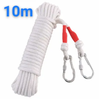 HTF Double buckle steel core safety rope Thick fire safety rope high-rise escape rope climbing rope