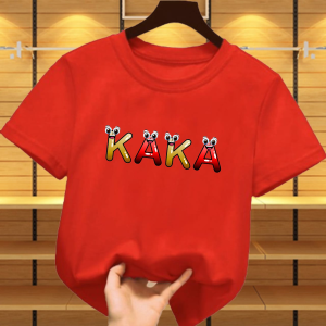 Baju Atasan Kaos Anak Cewek Cowok Kece Motif Dtf Kaka Kaos Oblong Anak Lengan Pendek 2-12 Tahun
