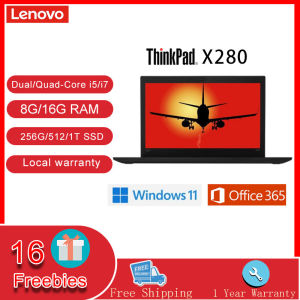 Lenovo ThinkPad X280 laptop Intel Quad-Core i5/i7 8G/16G DDR4 RAM 256G/512G/1T SSD Built In Camera/WEBCAM Business Ms office windows 11 PRO  Ultra-thin 12.5 inch Screen Online class/learning WIFI Bluetooth Business notebook computer