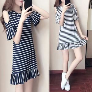 DRESS WANITA KOREA KEKINIAN 9901 IMPORT BAHAN NYAMAN SUPER SOFT