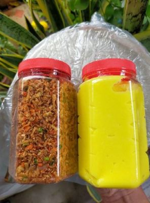 Combo bánh tráng muối tép hành + HỦ BƠ LỚN (250g bánh)