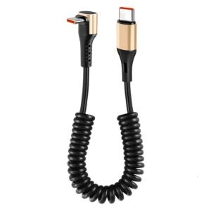Double End Type C Rapid Charging Cable 240W Power Delivery Spring Reinforced Construction For Office Home Travel Use