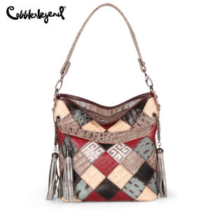 Cobbler Legend Women Bag Genuine Leather Ladies Shoulder Designer Band Large Crossbody For Female Retro Luxury Top-handle