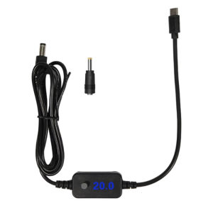 Màn hình hiển thị kỹ thuật số loại C để dc5525 cáp cho Bộ chuyển đổi điều chỉnh 5V-20V Đầu Ra nhiều kết nối tương thích