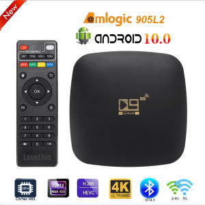 New D9 Android 10.0 TV Box Amlogic S905L2 Quad Core 2.4G&5G Wifi Bluetooth 4.1 4K 3D 1GB 2GB 8GB 16GB Smart Media Player for Youtube