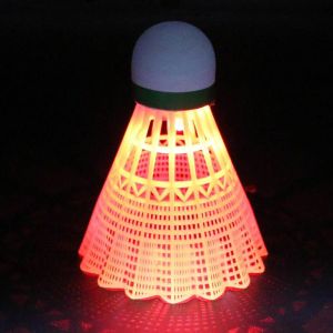 RIVENSTONE Light-up LED Badminton Glowing Lighting Balls Luminous Badminton Balls Training Nylon Lighting s Outdoor Game