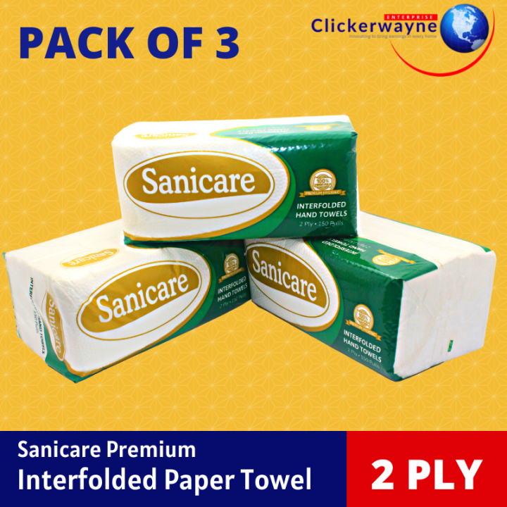 2 Ply Sanicare Premium Interfolded Paper Towels 150 Pulls Lazada PH 2-ply-sanicare-premium-interfolded-paper-towels-150-pulls-lazada-ph