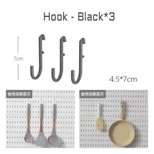[SG READY STOCK] SG Ready Stock Pegboard Perforated Display Board Wall Display Rack Peg Board Wall Mounted Hole Board Wall Organizer