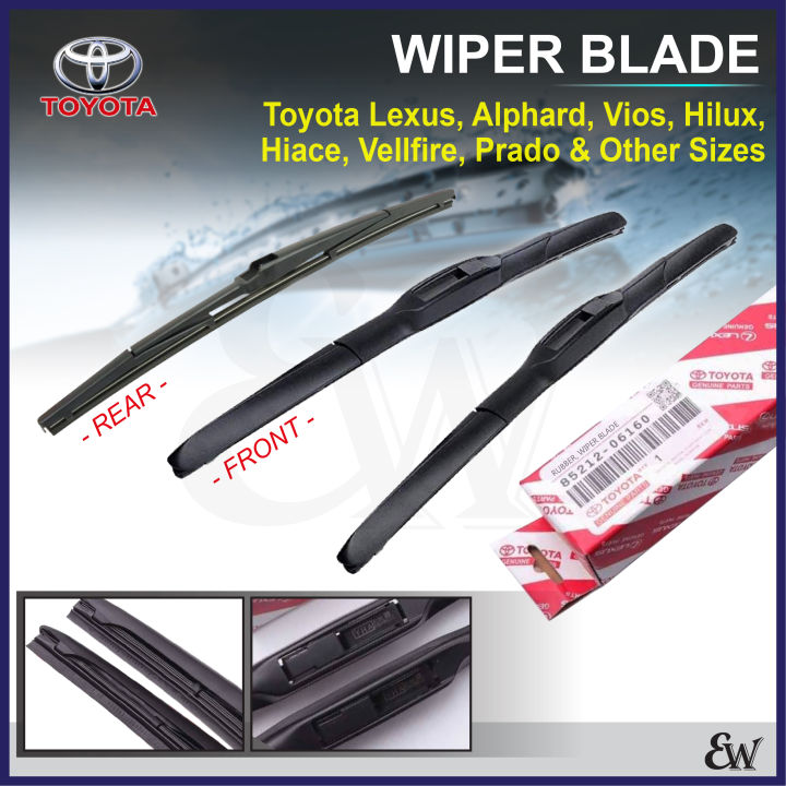 Original Toyota Wiper Blade Lexus Alphard Vios Hilux Hiace Vellfire