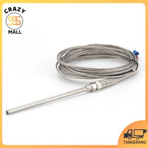 Sensor Temperatur Tipe K 2M Thermocouple Probe Industri 0-400 Derajat Celsius Kabel Panjang Anti Interferensi