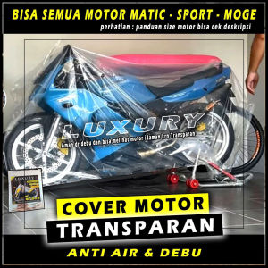 Cover Sarung Motor Transparan Waterproff Anti Air 6c